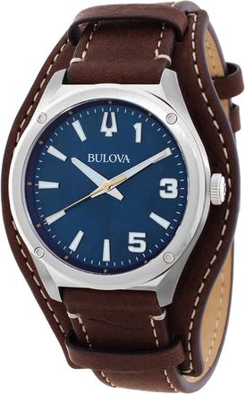 Bulova Classic Quartz Blue Dial Mens Watch 96A313