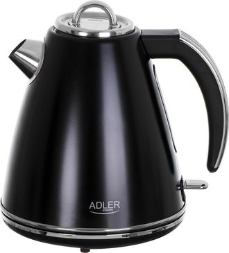 Adler Europe Ad 1343 Bouilloire Noire M&eacute;tal 1,5 L Strix - Capacit&eacute; Maxi : 1,5 L - T&eacute;moin De Contr&ocirc;le