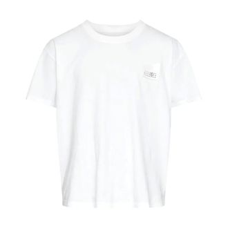Maison Margiela T-Shirts, male, White, Size: XL Numbers Logo T-Shirt
