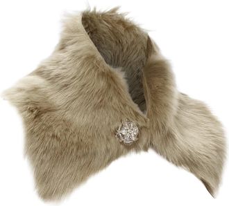 Simone Rocha Fur Leather Embellished Collar
