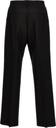 Valentino Garavani Mens Black Virgin Wool Dress Pants