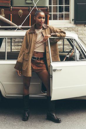 Pilcro Adelaide Suede Barn Jacket