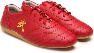 Generic Taekwondo Shoes, Adults Breathable Non-Slip Sport,Lightweight, for Boxing, Kung Fu, Karate and Taichi, Indoor Training Sports(Red,11.5 UK)