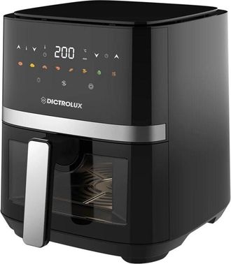 Trade Shop Trade Shop - 5 Litros De Aire Freidora 1450 Vatios Led Pantalla Touch 8 Programas De Cocina Con Ventana