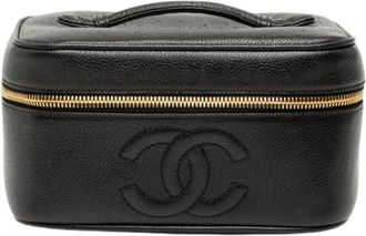 Chanel Pre-owned Bags, female, Black, Size: ONE SIZE Pre-owned Vanity Bag