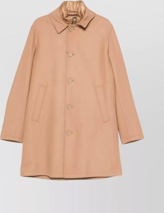 Herno padded coat with collared design and pockets