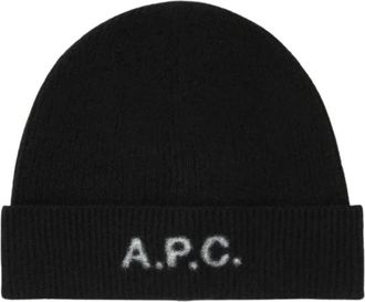 A.P.C. Harry Bonnet - unisex - Hoeden - Zwart - ONE Size - Wol - Accessoires