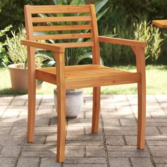 vidaXL Vidaxl - Sillas De Jard&iacute;n 8 Uds Madera Maciza De Acacia 59x55x85 Cm
