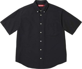 SUPREME SS26 Loose Fit Oxford S/S Shirt Black SUP-SS26-158-BLK
