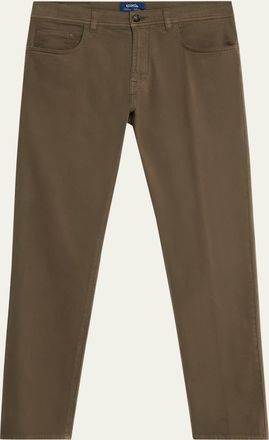 Cesare Attolini Mens Cotton and Cashmere Slim Five-Pocket Pants