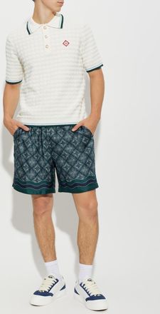 Casablanca Polo Made Of Terry Cotton, Mens, White