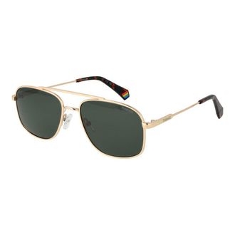 Polaroid Mens Gold Metal Sunglasses - One Size
