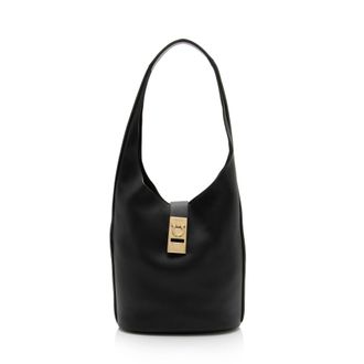 Ferragamo Calfskin Archivo Gancio Large Hobo