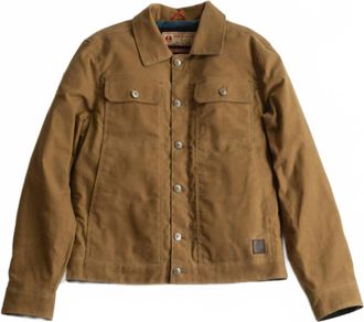 Iron And Resin Mens Waxed Canvas Mechanic Jacket In Tan