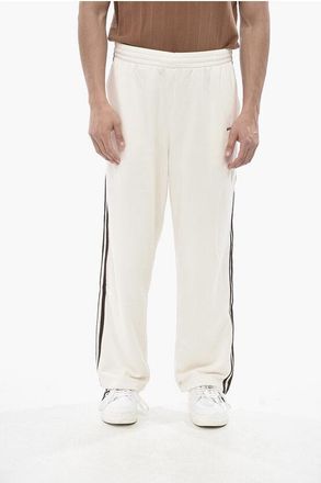 Wales Bonner ADIDAS Brushed Cotton-Blend Joggers with Contrasting Side St size L