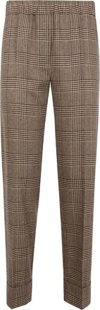 D.exterior Geruite broek - Bruin