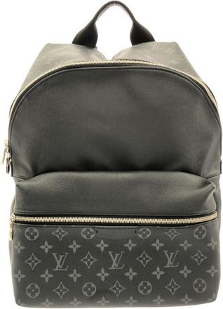 Louis Vuitton Taigarama Black Coated Canvas Leather Backpack (Pre-Owned)