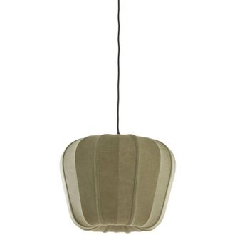 Light & Living Light & Living - L&aacute;mpara Colgante - Zubedo - Verde - Textil - &Oslash;