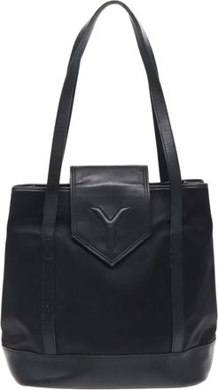 Saint Laurent Black Synthetic Tote Bag (Pre-Owned)