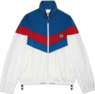 Gucci Nylon Zip Jacket With Patch White 742815-ZAN7X-9198