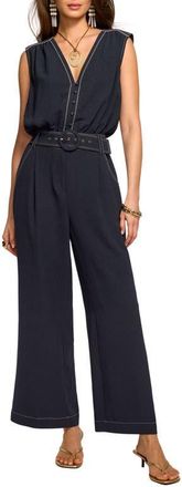 Ramy Brook Astrid Sleeveless Jumpsuit in Navy at Nordstrom, Size Xx-Small