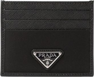 Prada Re-Nylon And Saffiano Leather Cards Holder
