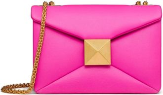 Valentino Garavani One Stud shoulder bag - women - Lambskin/Lambskin/Metal - One Size - Pink