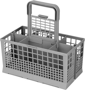 OEM Cesta Universal Para Lavavajillas Compatible Con Varias Marcas (bosch / Siemens / Rex / Electrolux), Asa Extra&iacute;ble, Pl&aacute;stico, 24 Cm De Ancho X 14 Cm D