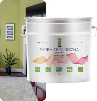 OEM Pintura Cer&aacute;mica Para Pared Lavable Verde Pistacho 2l Resistente A Las Manchas