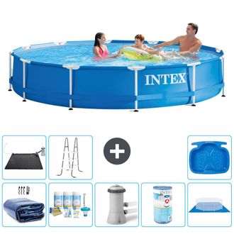 Intex Piscina Con Estructura Redonda - 366x76 Cm - 7-piezas S41574