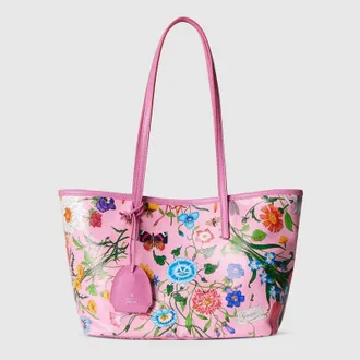 Gucci Tribeca Small Tote Bag, Beige, Fabric