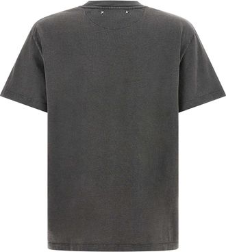 Golden Goose Crystal-Embellished Cotton Jersey T-Shirt - Gray
