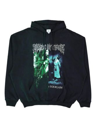 VETEMENTS graphic-print hoodie - Green
