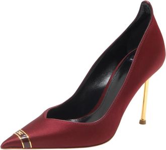 Elisabetta Franchi Pumps met Sculptuurhak - Dames - Pumps - Rood - 39 EU - Leer - Schoenen