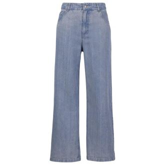Stoic MMXX. Kinna Jeans Wide Leg Freizeithose f&uuml;r Damen | grau