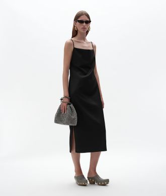 Bottega Veneta Wool Grain De Poudre Dress - Black - Women - 2