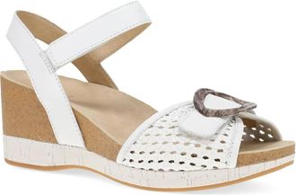 Dansko Womens Stella Sandals In White Woven