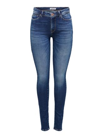 Only Skinny-fit-Jeans ONLY ONLSHAPE REG WAIST SKINNY BOX DNM, Damen, Gr. 26, L&auml;nge 30, dunkelblau denim, Denim/Jeans, Obermaterial: 83% Baumwolle, 15% Poly