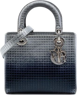 Dior Pre-owned Dior Medium Ombre Metallic Patent Microcannage Lady Dior Ladies 24Q5CVVX1P6DY2KR