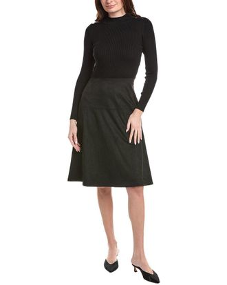 T Tahari Funnel Neck Sweaterdress