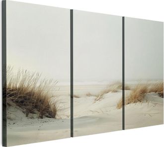 OEM Cuadro Sobre Lienzo Italiano De 90 X 60 Cm, Tr&iacute;ptico - Estilo Boho - Naturaleza Cuadro Sobre Lienzo Italiano De 120 X 80 Cm, Tr&iacute;ptico - Estilo Boho - 