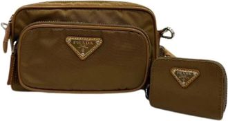 Prada Borsa a spalla Pre-owned in nylon - - Pre-owned - Donna - Marrone - ONE SIZE