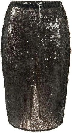 Elisabetta Franchi Rokken, Dames, Zwart, XL, Polyester, Sequin Skirt