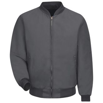 Red Kap Mens Solid Team Jacket, Charcoal, Large