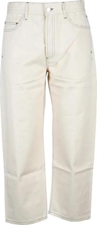 Sunnei Katoenen Jeans - Heren - Straight fit broeken - Beige - L - Katoen - Broeken