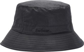 Barbour Zwarte Gewaxte Katoenen Bucket Hoed - Heren - Hoeden - Zwart - L - Katoen - Accessoires