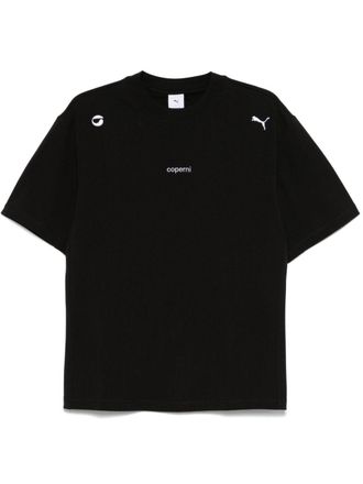 Coperni x Puma logo-embroidered T-shirt - unisex - Cotton - M - Black