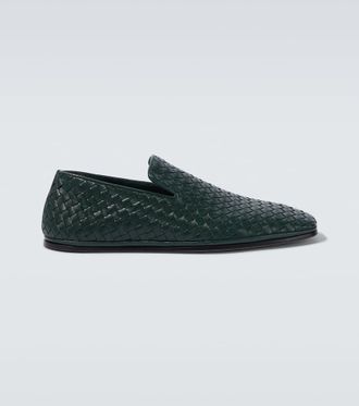 Bottega Veneta Palazzo Intrecciato leather loafers