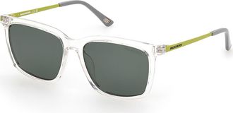 Skechers SE6282 Polarized 26R Mens Sunglasses Clear Size 53