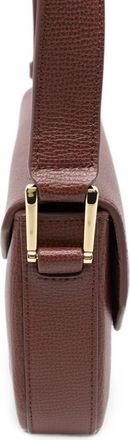 Emporio Armani Textured Leather Crossbody Bag - Brown